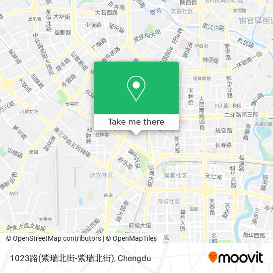 1023路(紫瑞北街-紫瑞北街) map