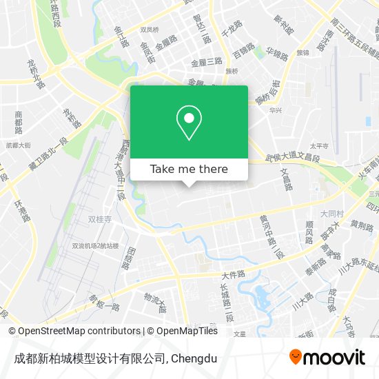 成都新柏城模型设计有限公司 map