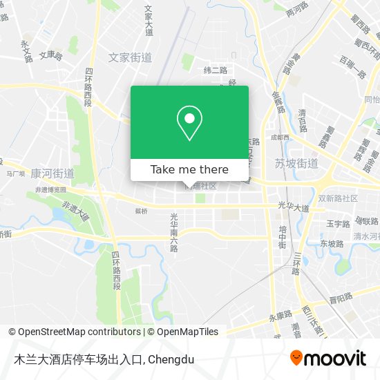 木兰大酒店停车场出入口 map