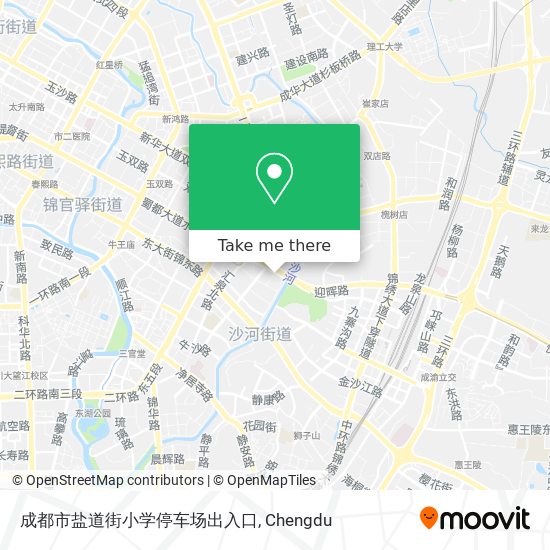 成都市盐道街小学停车场出入口 map