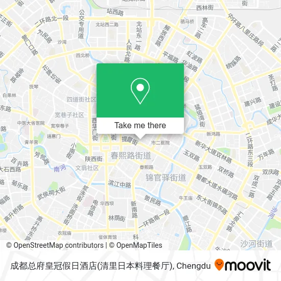 成都总府皇冠假日酒店(清里日本料理餐厅) map