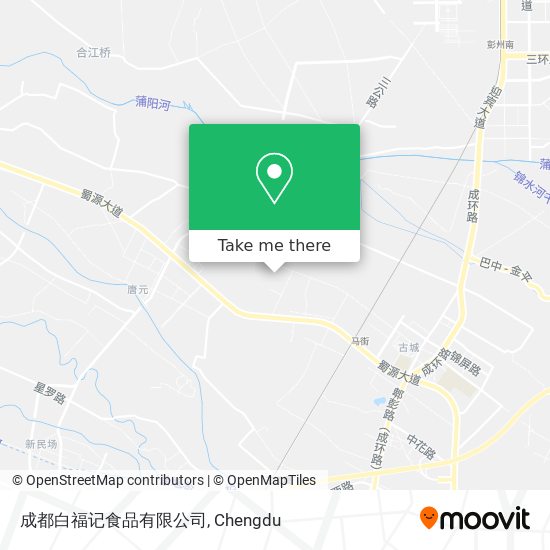 成都白福记食品有限公司 map