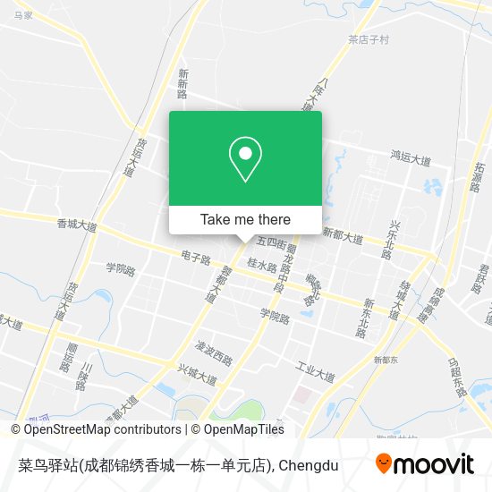 菜鸟驿站(成都锦绣香城一栋一单元店) map