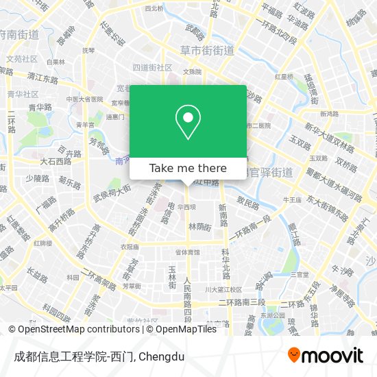 成都信息工程学院-西门 map
