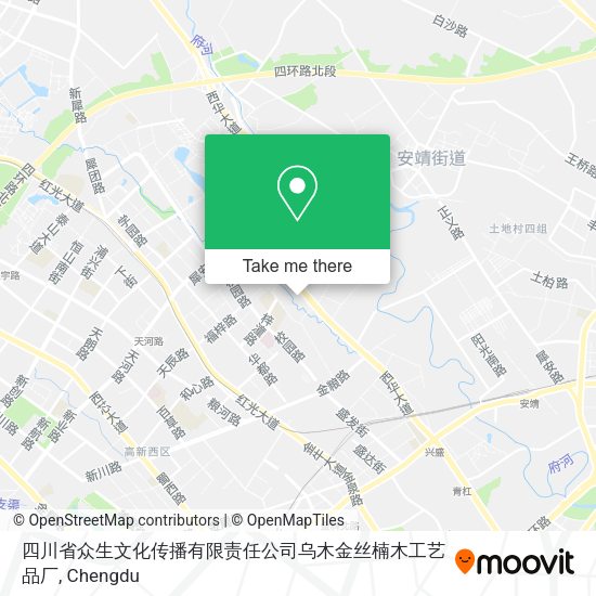 四川省众生文化传播有限责任公司乌木金丝楠木工艺品厂 map