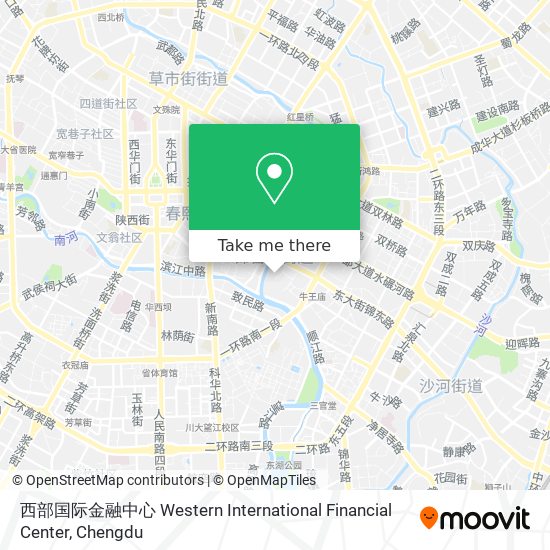 西部国际金融中心 Western International Financial Center map