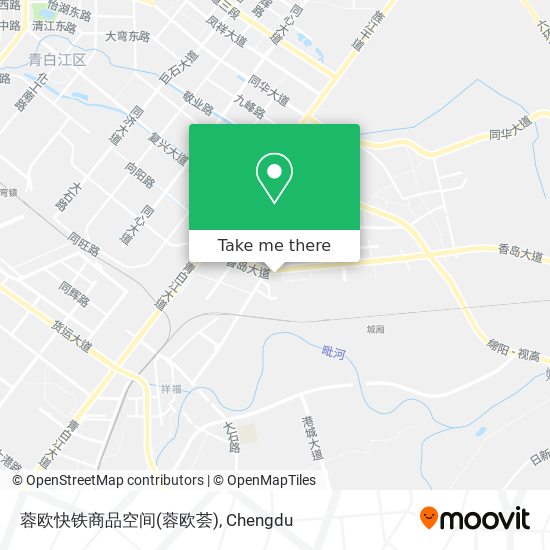 蓉欧快铁商品空间(蓉欧荟) map