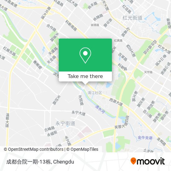 成都合院一期-13栋 map
