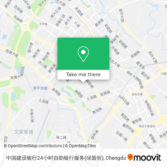 中国建设银行24小时自助银行服务(绿茵街) map