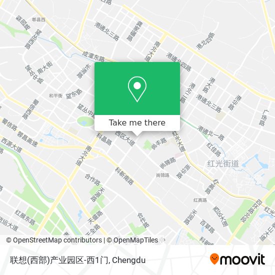 联想(西部)产业园区-西1门 map