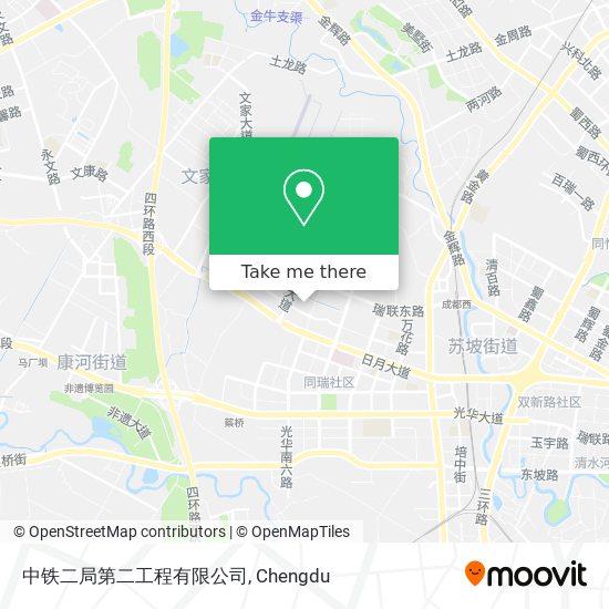 中铁二局第二工程有限公司 map