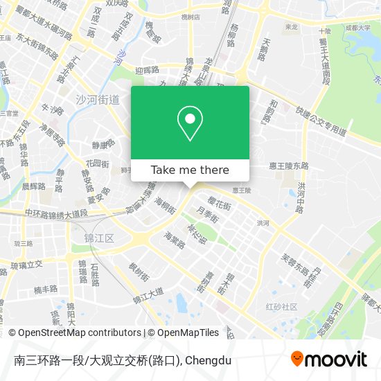 南三环路一段/大观立交桥(路口) map