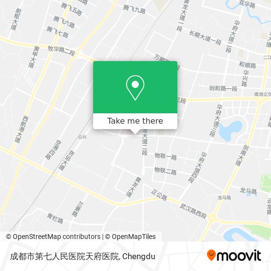 成都市第七人民医院天府医院 map