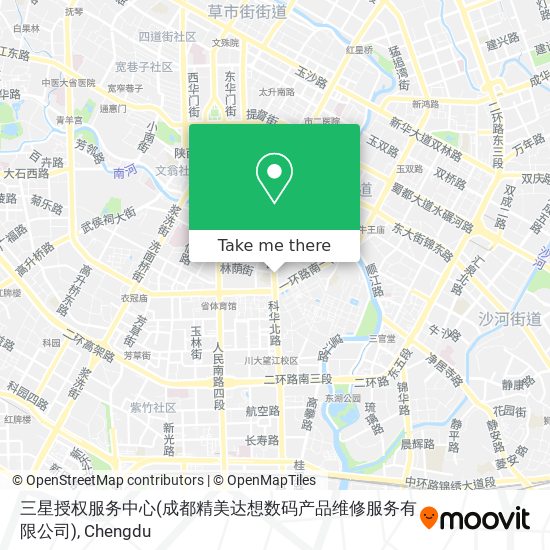 三星授权服务中心(成都精美达想数码产品维修服务有限公司) map