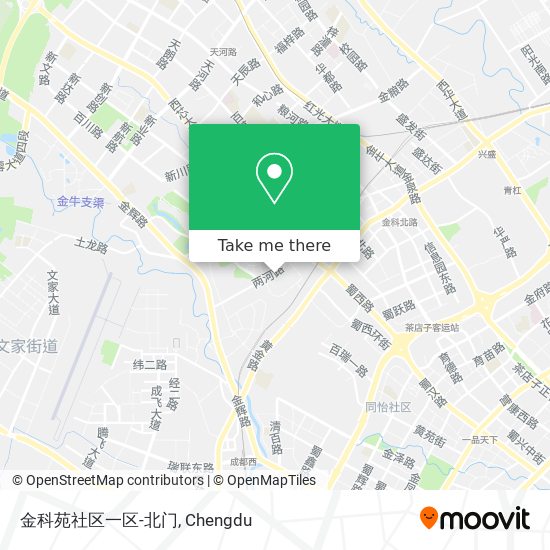 金科苑社区一区-北门 map