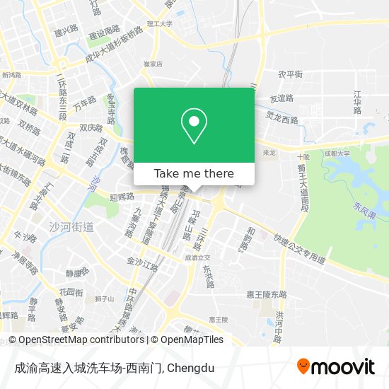 成渝高速入城洗车场-西南门 map