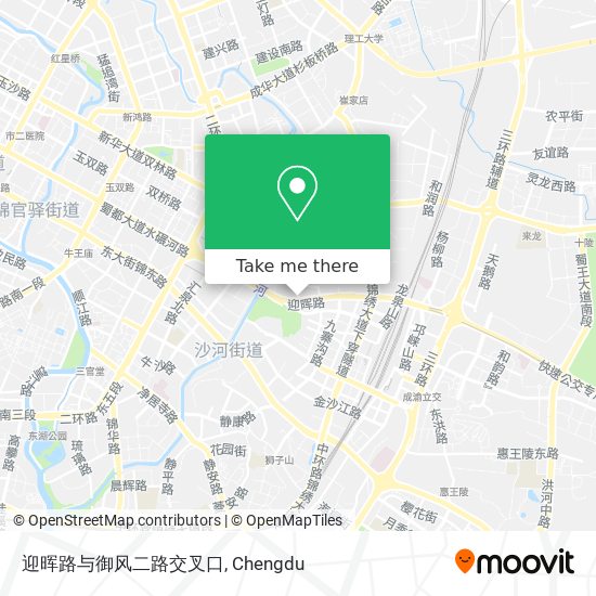 迎晖路与御风二路交叉口 map