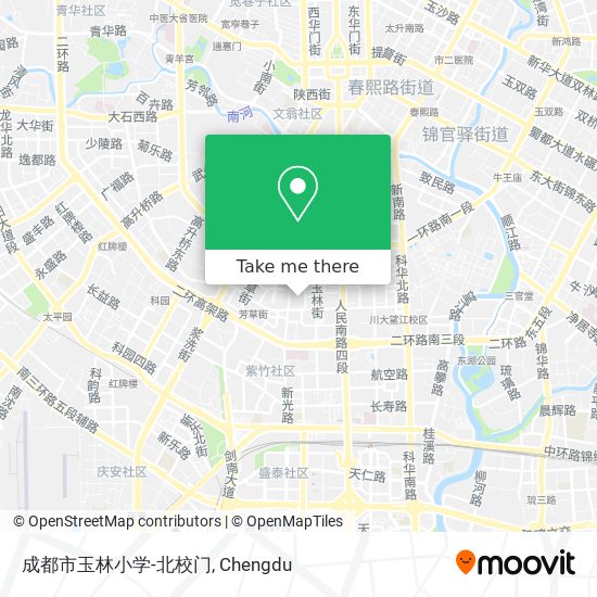 成都市玉林小学-北校门 map