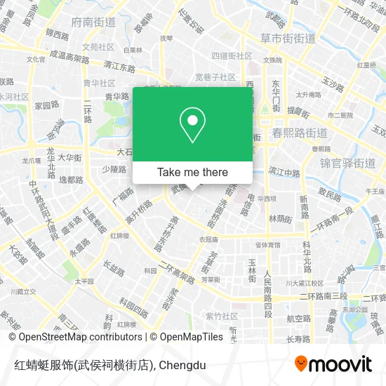 红蜻蜓服饰(武侯祠横街店) map