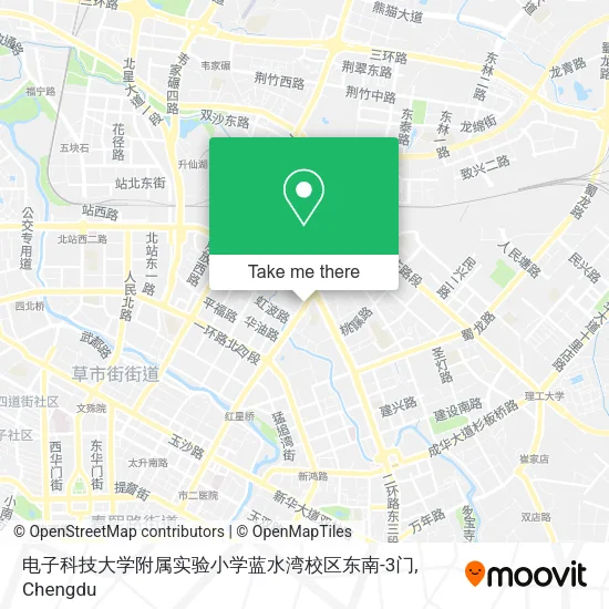 电子科技大学附属实验小学蓝水湾校区东南-3门 map