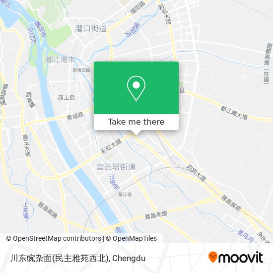 川东豌杂面(民主雅苑西北) map