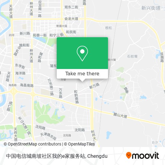 中国电信城南坡社区我的e家服务站 map