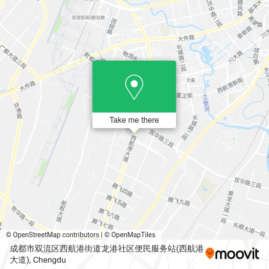 成都市双流区西航港街道龙港社区便民服务站(西航港大道) map