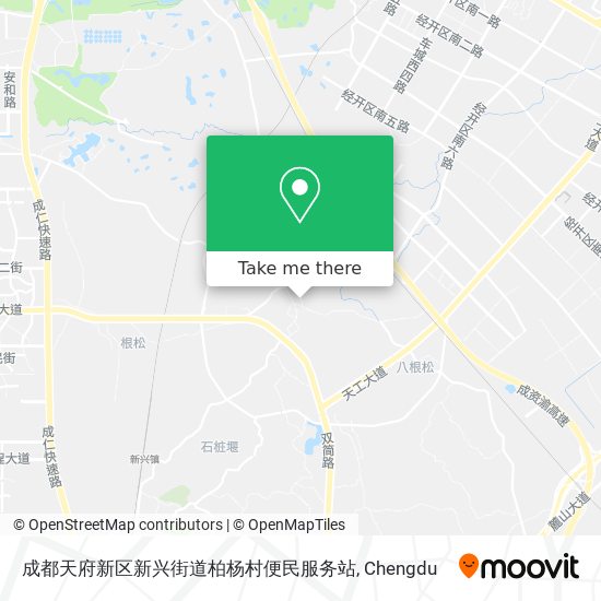 成都天府新区新兴街道柏杨村便民服务站 map
