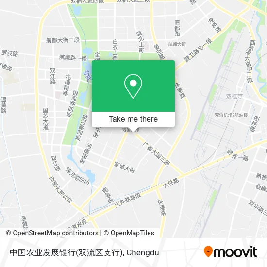 中国农业发展银行(双流区支行) map