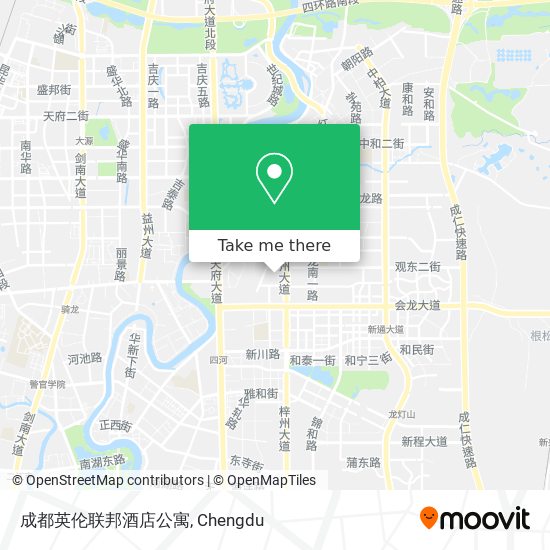 成都英伦联邦酒店公寓 map