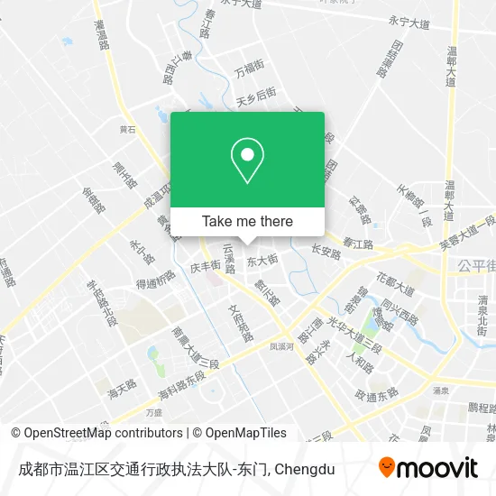成都市温江区交通行政执法大队-东门 map