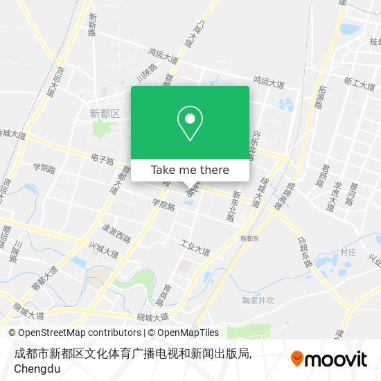 成都市新都区文化体育广播电视和新闻出版局 map