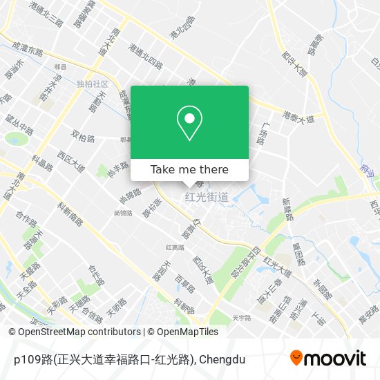 p109路(正兴大道幸福路口-红光路) map