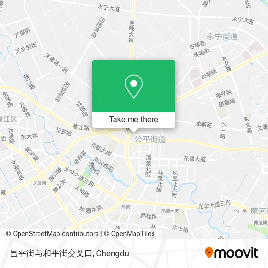 昌平街与和平街交叉口 map