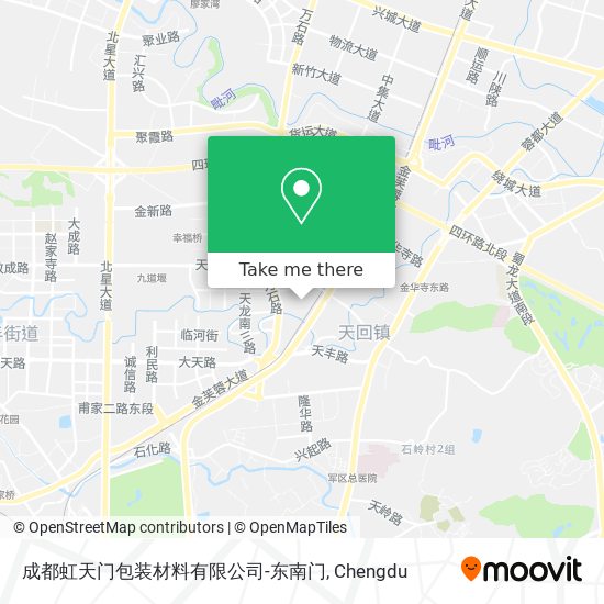 成都虹天门包装材料有限公司-东南门 map