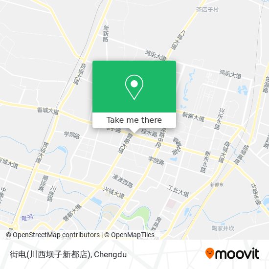 街电(川西坝子新都店) map