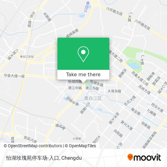 怡湖玫瑰苑停车场-入口 map