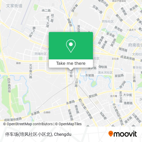 停车场(培风社区小区北) map