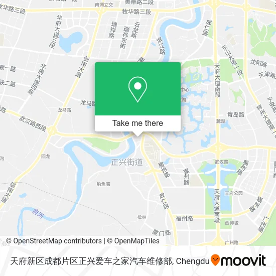 天府新区成都片区正兴爱车之家汽车维修部 map