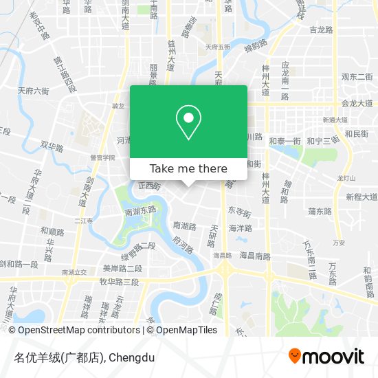 名优羊绒(广都店) map