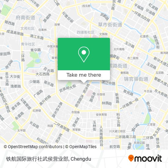 铁航国际旅行社武侯营业部 map