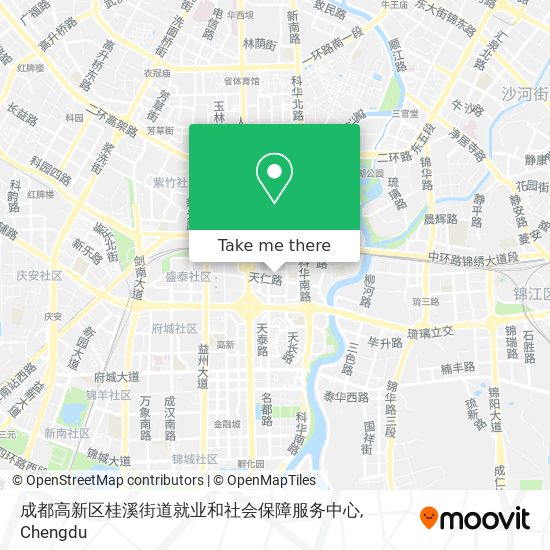 成都高新区桂溪街道就业和社会保障服务中心 map