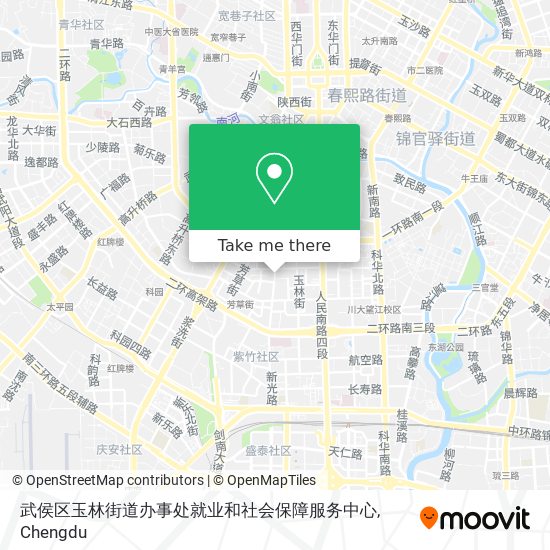 武侯区玉林街道办事处就业和社会保障服务中心 map