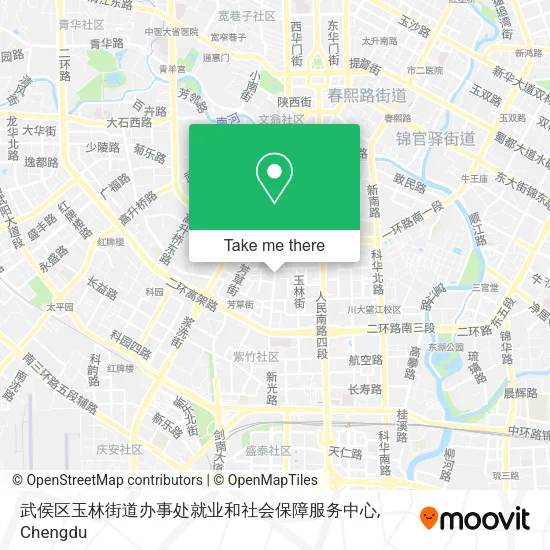 武侯区玉林街道办事处就业和社会保障服务中心 map