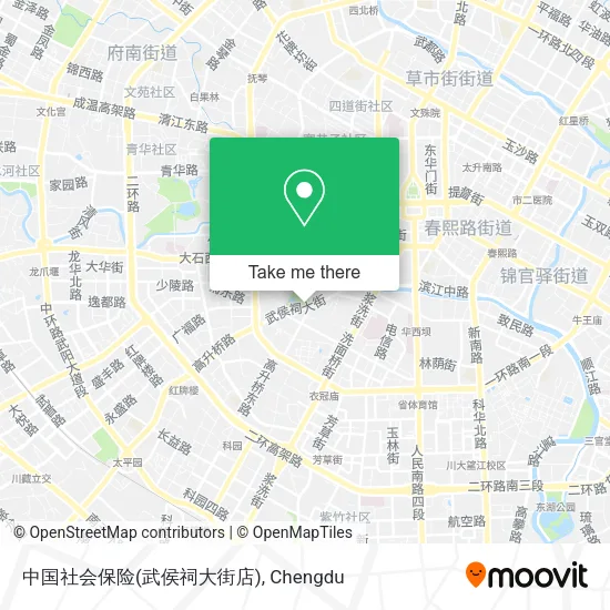 中国社会保险(武侯祠大街店) map