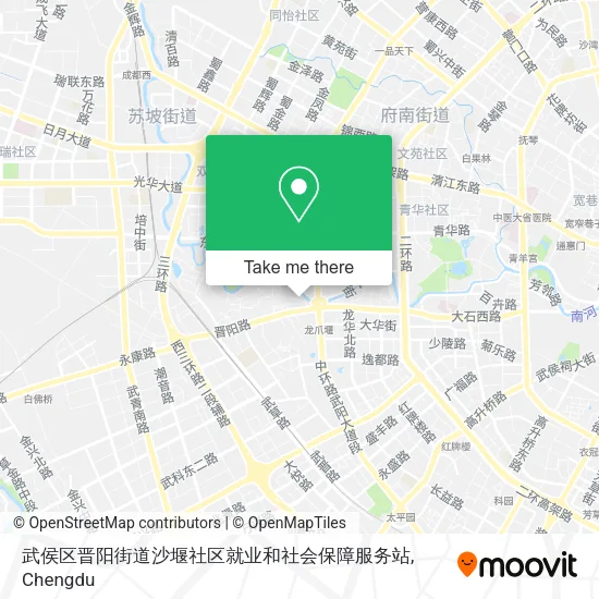 武侯区晋阳街道沙堰社区就业和社会保障服务站 map