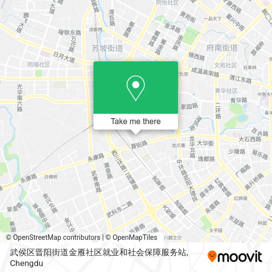 武侯区晋阳街道金雁社区就业和社会保障服务站 map