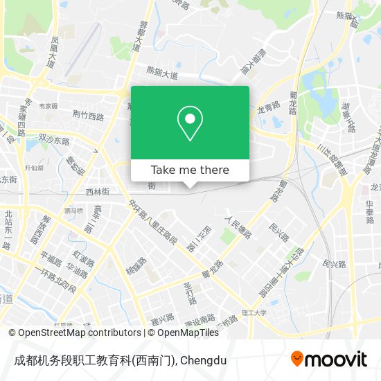 成都机务段职工教育科(西南门) map