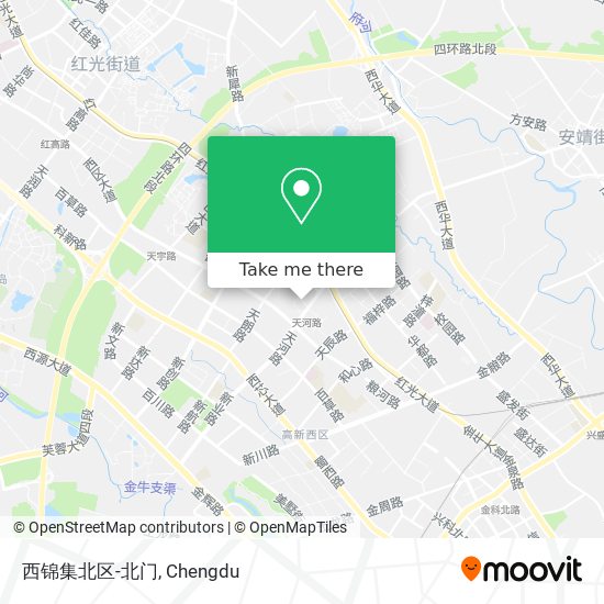 西锦集北区-北门 map