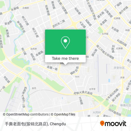 手撕老面包(簇锦北路店) map